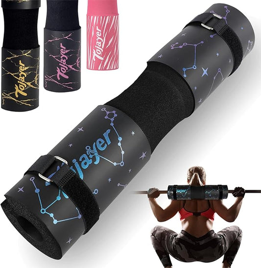 Squat Pad Barbell Pad - Neck & Shoulder Protective Foam Workout Weight Lifting Bar Cushion for Lunges & Hip Thrusts, Fit Standard and Olympic Bars Perfectly, Multi-color Choices