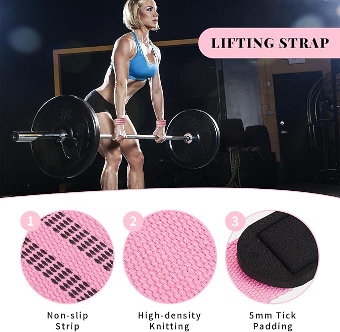 Barbell Pad Set,10 Pcs Barbell Pads for Hip Thrust Squat & Lunges Support,with 2 Workout Ankle Straps, 2 Gym Straps Weight Lifting, 2 Gym Gloves, Resistance Band, Olympic Bar Pad,Carry Bag