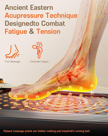 Walking Pad with Incline, Incline Treadmills for Home, 2.5 HP Under Desk Treadmill Small with Remote Control, Walking Pad Small Treadmill with LED Display