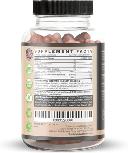 TruHeight 3 Pack Gummies