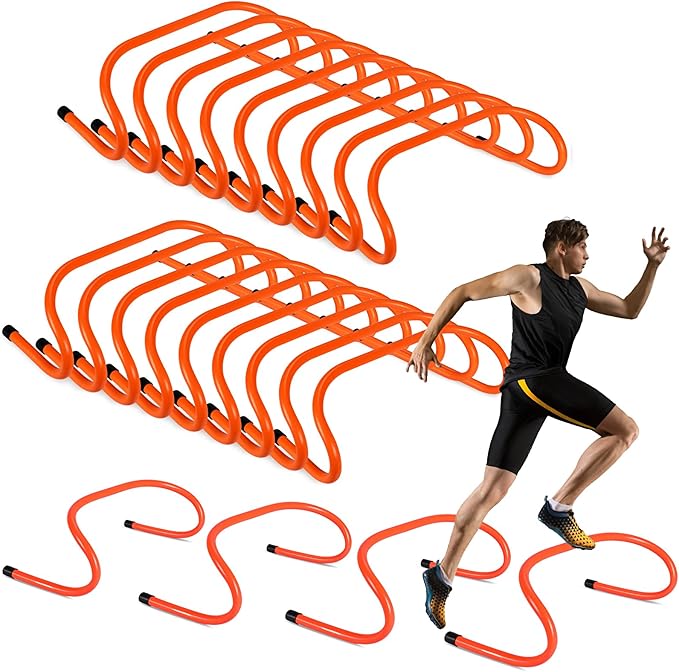 Wettarn 18 Pcs 6" Speed Training Hurdles Agility
