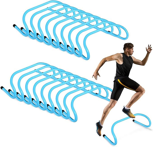 Wettarn 18 Pcs 6" Speed Training Hurdles Agility