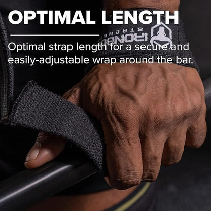 Lifting Straps (1 Pair) - Wrist Straps for Weightlifting - Lifting Straps Gym for Deadlift - Weight Lifting Straps for Weight Training - Gym Straps for Workout, Powerlifting, Strength Training and Bodybuilding - For Men and Women