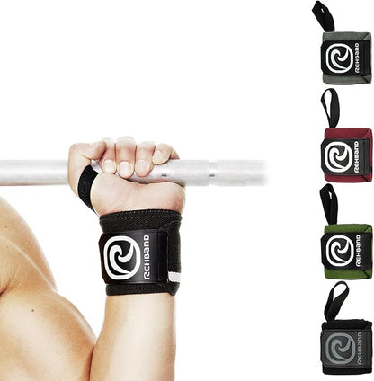 Rehband Wrist Wrap 1 Pair, Wrist Wraps Weightlifting, Training 18 inch, Wrist Wrap, Comfortable & Stabilizing Wrist Supports for Gym