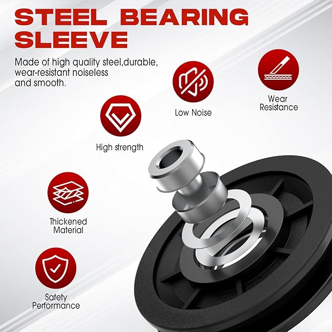Pulley Axle for Gym Pulley System Pulley-2)