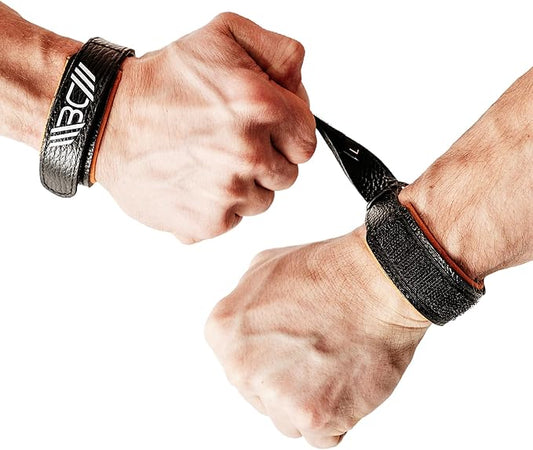 WARM BODY COLD MIND Leather Wrist Wraps for Weightlifting, Powerlifting, Gym – Wrist Support for Men & Women – Heavy Duty Wrist Straps for Strength Training