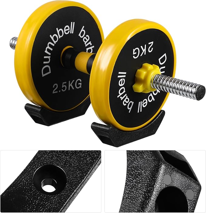 BESPORTBLE Dumbbell Rack, 20 Pcs Bracket Wood Tools Adjustable Dumbbell Stand Dumbbell Rack Saddle Dumbbell Racks Weight Rack Replacement Dumbbell Holder Workout Equipment Workout Tool