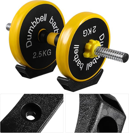 BESPORTBLE Dumbbell Rack, 20 Pcs Bracket Wood Tools Adjustable Dumbbell Stand Dumbbell Rack Saddle Dumbbell Racks Weight Rack Replacement Dumbbell Holder Workout Equipment Workout Tool