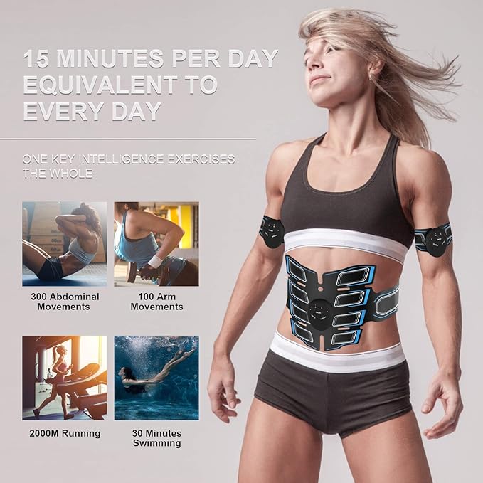 EMS Muscle Stimulator Muscle Toner Abdominal Toning Belt
