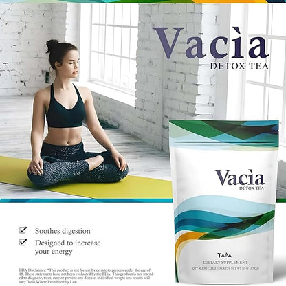 Tava Vacia Tea - Cleansing Tea Infused with Cassia Angustifolia, Carica Papaya Extract, Matricaria Chamomilla Extract & Soluble Fiber Dextrin - Supports Overall Wellness - 30 Packets