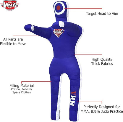 Sports Brazilian JIU Jitsu Grappling Submission Throwing Dummy Punching Heavy Bag Kick Boxing Dummies UNFILLED