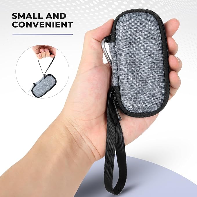 Case Compatible for KardiaMobile EKG Heart Monitor, Hard Travel Case for KardiaMobile 6L, Kardia EKG, Heart Monitor Travel Box (Dark Gray)