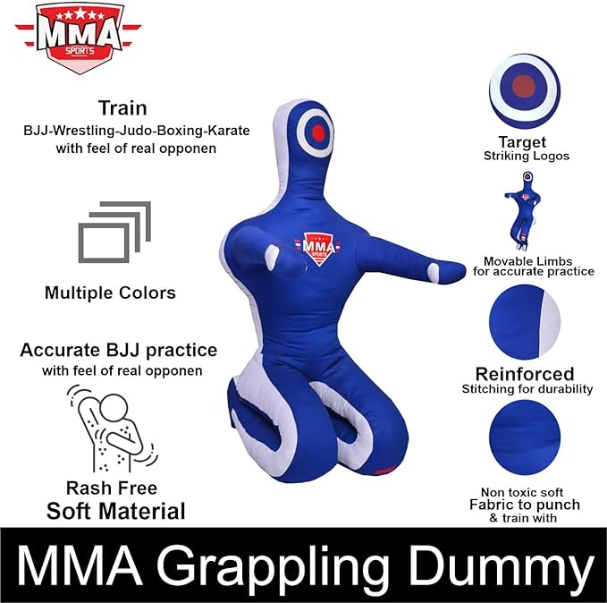 Sports Brazilian JIU Jitsu Grappling Submission Throwing Dummy Punching Heavy Bag Kick Boxing Dummies UNFILLED