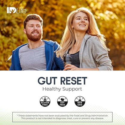 IDLife | Cleanse+ - Lemon-Lime | Cleanse+ Powder Drink Mix - 5-Day Gut Reset Formula for Healthy Elimination and Nutrient Absorption - for Digestive and Gut Health - 5 Sticks per Bag