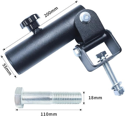 T-Bar Row Landmine Attachment for Barbell 360 Swivel Landmine Base - Fits 1' Standard & 2' Olympic Bar, Gym Home Fitness, Squat, Deadlifts_Size: 0.7 inch/ 18mm Aperture