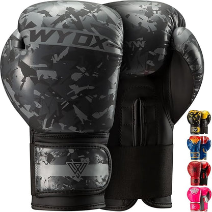 WYOX Kids Boxing Gloves 4oz 6oz 8oz – Youth Punching Gloves for Boys & Girls Ages 3–15 – Sparring Gloves for Punching Bag, Kickboxing, Muay Thai, MMA – Boxing Gloves for Kids Training Set
