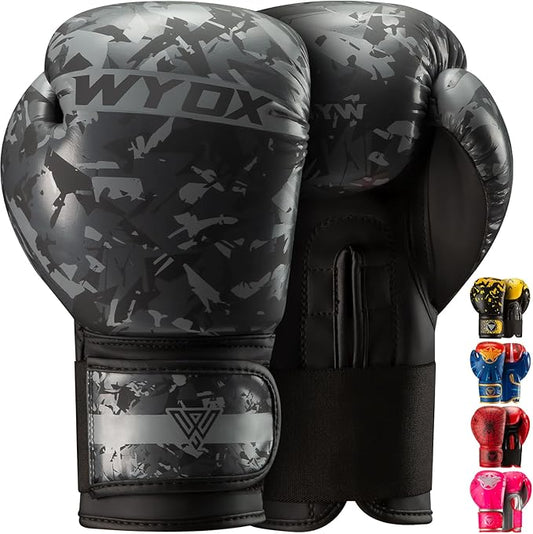 WYOX Kids Boxing Gloves 4oz 6oz 8oz – Youth Punching Gloves for Boys & Girls Ages 3–15 – Sparring Gloves for Punching Bag, Kickboxing, Muay Thai, MMA – Boxing Gloves for Kids Training Set