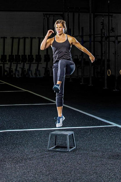 Rage Fitness Steel PlyoBox12-18-24-30Inch High Anti-SlipPlyometric JumpBoxes For Agility