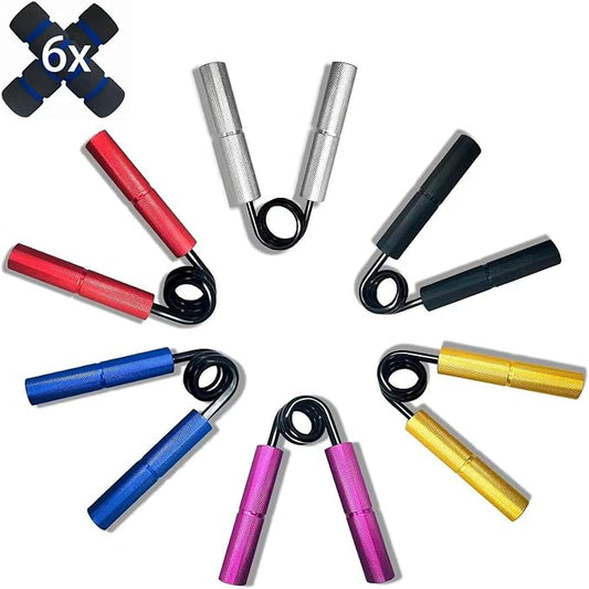 Metal Grip Strength Trainer Set 50-300LB (6 (6 Pack)