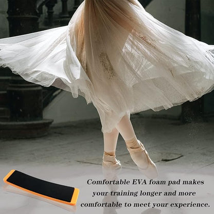 Turn Board,Spin Board for Dance Turn and Skating Balance Training,Orange Rectangular Turn Board for Training Ballet Dancers,Ice Skaters and Gymnasts in Balance and Turning-0