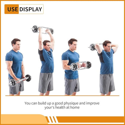 uyoyous Weight Bar 34 Inch Tricep Bar Standard 1 Inch 2 Ring