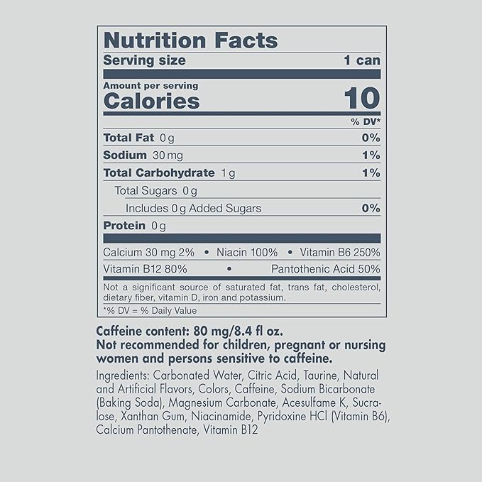 Red Bull Sugar Free Energy Drink with 114mg Caffeine plus Taurine & B Vitamins, 12 Fl Oz, 6 Packs of 4 Cans (Pack of 24)