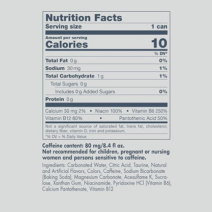Red Bull Sugar Free Energy Drink with 114mg Caffeine plus Taurine & B Vitamins, 12 Fl Oz, 6 Packs of 4 Cans (Pack of 24)