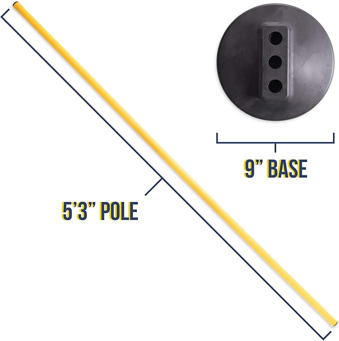 Crown Sporting Goods 6 Agility Poles with 3