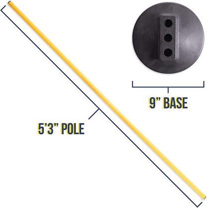Crown Sporting Goods 6 Agility Poles with 3