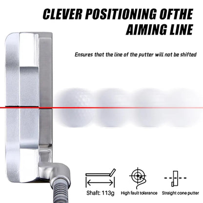 PGM Men's Left-Handed Putter - 950 Steel Shaft, Stainless Steel Head - Easy Flop Shots