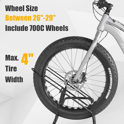 CyclingDeal Bike Rack Floor Parking Bike Stand for up to 6 Bicycles | Indoor, Home & Garage Storage Rack | Stable & Secure Bicycle Stand w/Tire Grooves Up to 29", Holding Plates & Custom Spacing