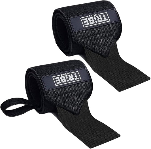 Weightlifting Wrist Wraps 18" Premium Quality Wrist Support with Heavy Duty Thumb Loop - Best Wrap for Powerlifting, Strength Training, Bodybuilding for Men & Women