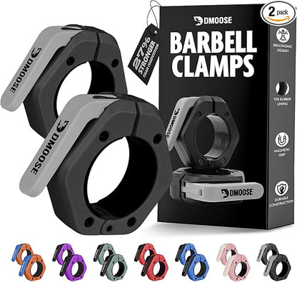 DMoose Fitness Barbell Clips 2" (Pair) - Quick