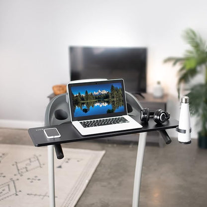 VIVO Universal Treadmill Desk with Phone Slot and Cup Holder, Ergonomic Platform for Notebooks, Tablets, Laptops, and More, Fits Treadmill Handlebars up to 31 inches, STAND-TDML2A