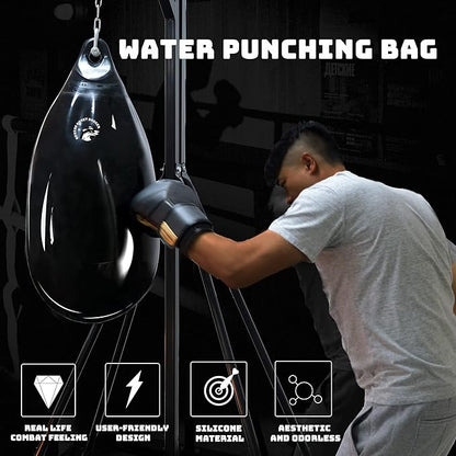 2nd Generation Seamless Anti-Leak 110lb Water Punching Heavy Bag for Adults Heavy Duty Boxing Water Bag