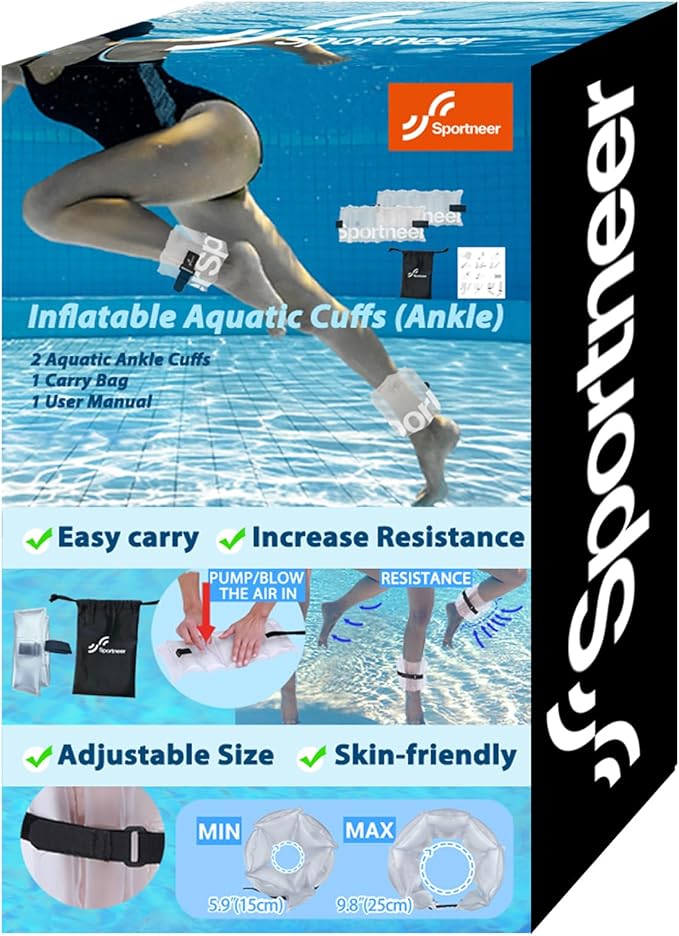 Inflatable Aquatic Cuffs Exercise Equipment: Sportneer Water Aerobics