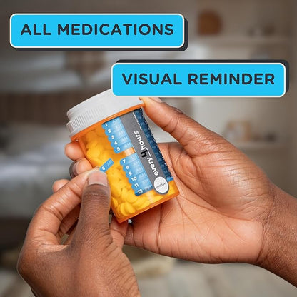 Hourly Tracking Stickers/3 pck-Pill, Medication,Cough Syrup,Liquid Meds,3X Day,AM/PM,Pill Tracker,2, 3 4 Times a Day,Medicine Organizer,Kids Pill Tracker,Pill Organizer,Day & Night