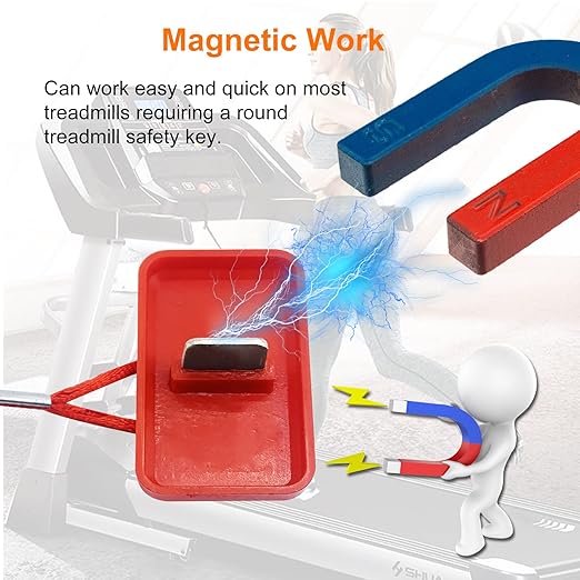 Treadmill Magnet Safety Key for Proform, Image, Weslo, Reebok, Epic, Golds Gym, Freemotion, and Healthrider Treadmills