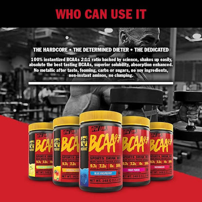 Mutant BCAA 9.7 Supplement BCAA Powder with Micronized Amino Energy Support Stack, 348g - Tropical Mango