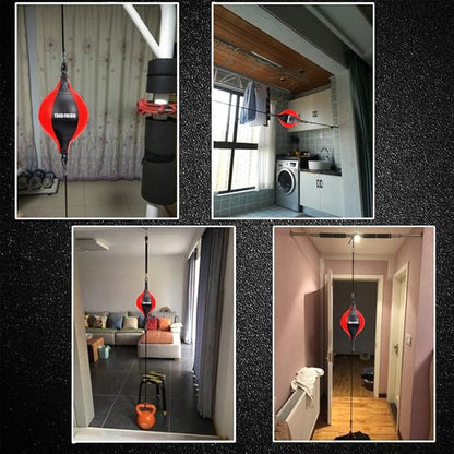 TOCO FREIDO Double End Punching Ball, Speed Bag with Difficulty Levels Boxing Reflex Ball with Headband, Perfect for Reaction, Agility, and Hand Eye Coordination Training
