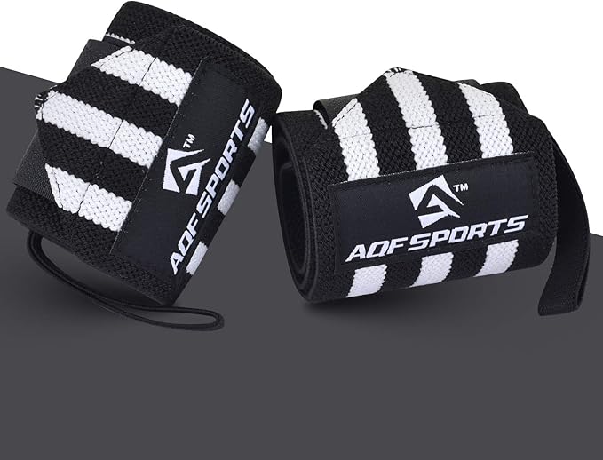Wrist Wraps for Weightlifting - USPA & IPL Approved 18" Gym Wrist Support with Thumb Loop - Heavy Duty Lifting Wrist Straps for Fitness, Workout, Powerlifting, & Bodybuilding (Pair)