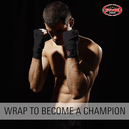 Farabi Sports Boxing Hand Wraps for Men, Women Boxing Wraps 180 inch Adult Hand Wraps for MMA Muay Thai Kickboxing Martial Arts Punching Bag and Training