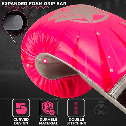 WYOX Kids Boxing Gloves 4oz 6oz 8oz – Youth Punching Gloves for Boys & Girls Ages 3–15 – Sparring Gloves for Punching Bag, Kickboxing, Muay Thai, MMA – Boxing Gloves for Kids Training Set