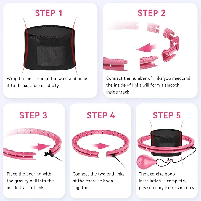 Weighted Hula Hoop for Adults Weight Loss
