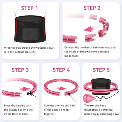 Weighted Hula Hoop for Adults Weight Loss