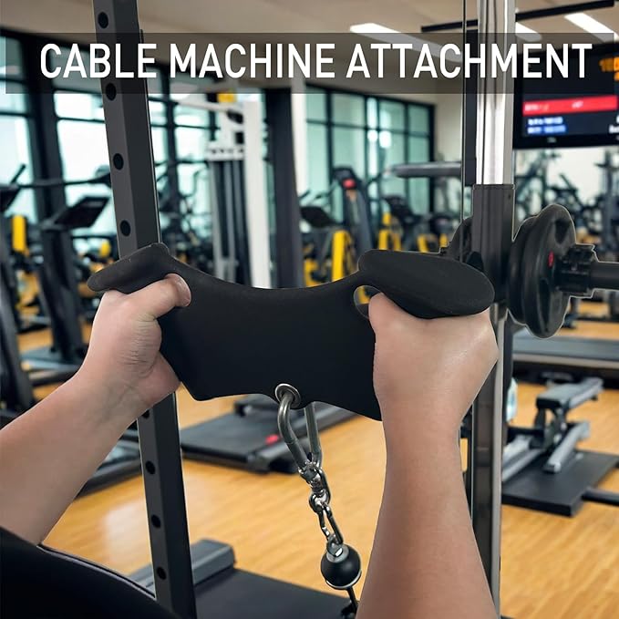 Home Gym Fitness Rowing T-bar V-bar Pulley Cable Machine Attachments, Bicep Curl Tricep Lat pulldown Bar Back Strength Training Handle Grips Lat Pull Down Bar Press Down Exercises