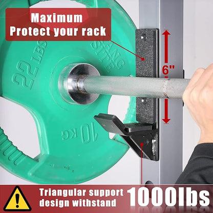 SYL Fitness J-Hooks for Squat/Power Rack - Available 2"x2" and 3"x3", Heavy