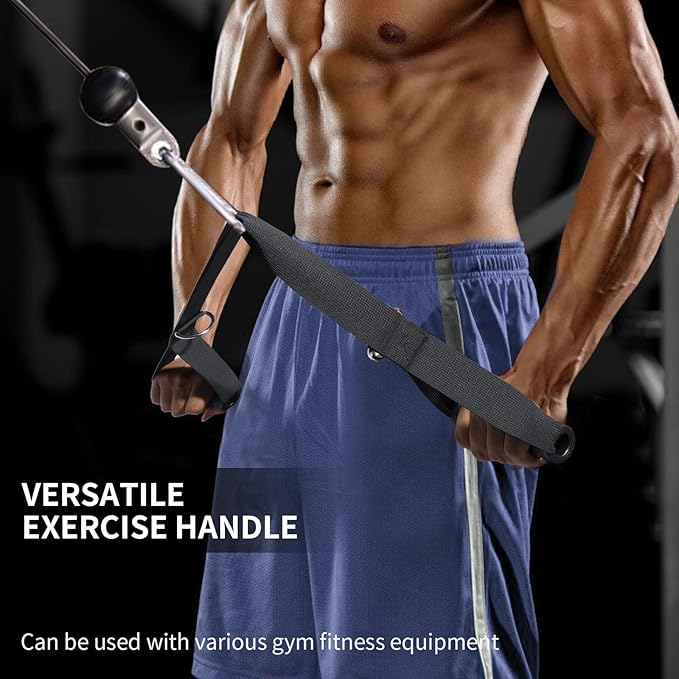 Landmine Attachment for Barbell Bar，Portable Landmine Handle Straps, T Bar Row Attachment, Fits Barbell and Cable Machine, Portable Strength Training and Home Gym Equipment