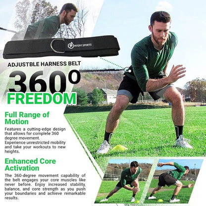 INTENT SPORTS 360° Dynamic Speed Resistance and Assistance 8 Ft. 80 Lb
