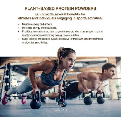 Health & Well Plant-Based Protein Powder, Contains Three Vegan proteins and Eight Different Super Fruits (Vanilla)